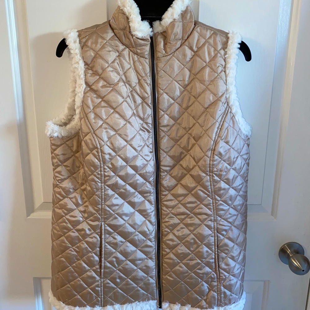 Quilted Puffer Sherpa Lined Vest